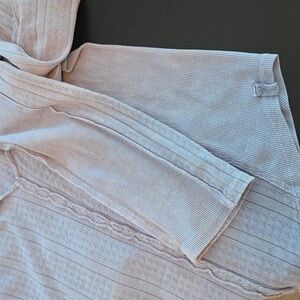 We The Free Ribbed Long Sleeve Top - Light chambray blue